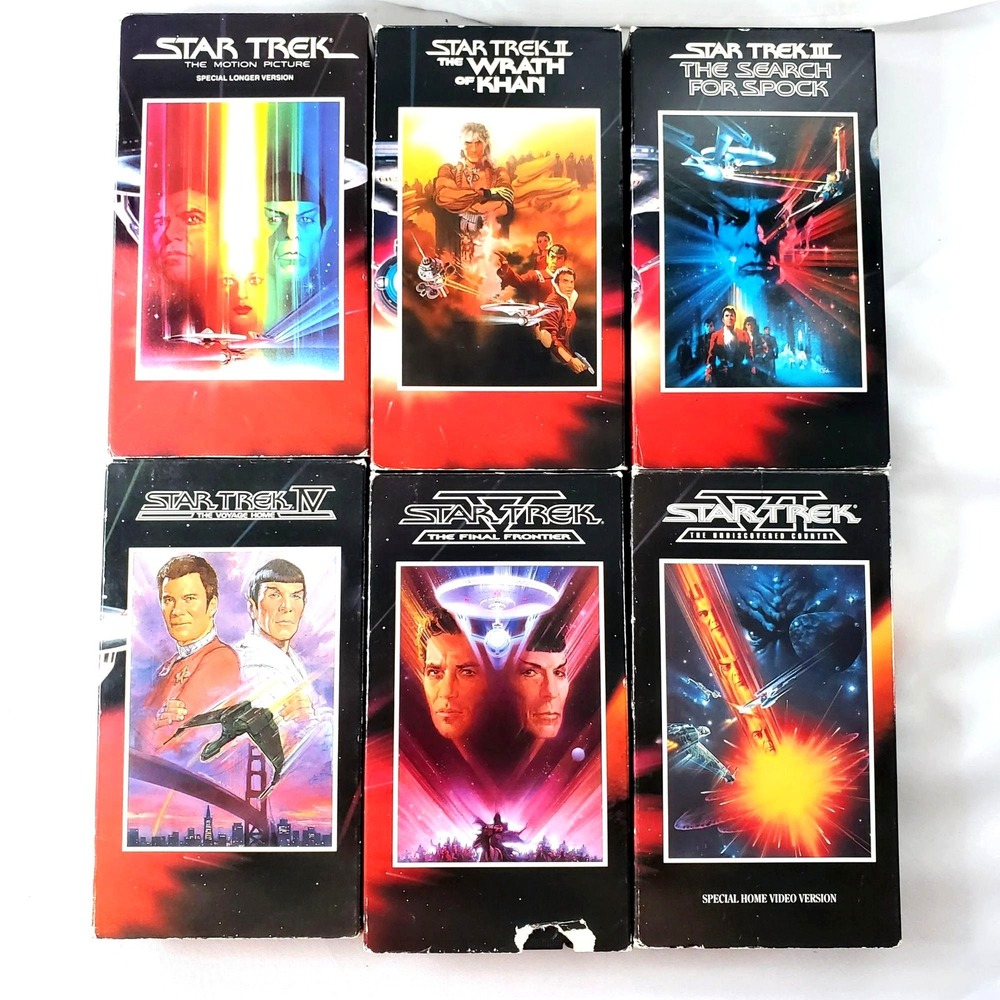 Star Trek I-VI VHS 6 Movie Collection Paramount Special Editions